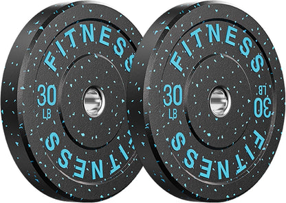 20-650Lbs Bumper Plates 2" Weight Plates Barbell Weightlifting | 2Inch Olympic Weights Plates Set, Floor Protective High Bounce Plates, Rubber Bumper Plates for Strengh Training, Bench Press