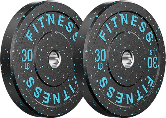 20-650Lbs Bumper Plates 2" Weight Plates Barbell Weightlifting | 2Inch Olympic Weights Plates Set, Floor Protective High Bounce Plates, Rubber Bumper Plates for Strengh Training, Bench Press