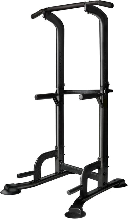 Pull up Bar Station, Power Tower, Dip Station with 3D Backrest, Multi-Function Strength Training Stand Rack, for Home Gym Workout 