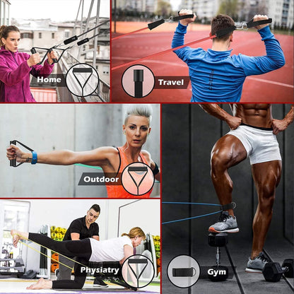 Resistance Bands, Exercise Bands, Workout Bands, Resistance Bands for Working Out with Handles for Men and Women, at Home