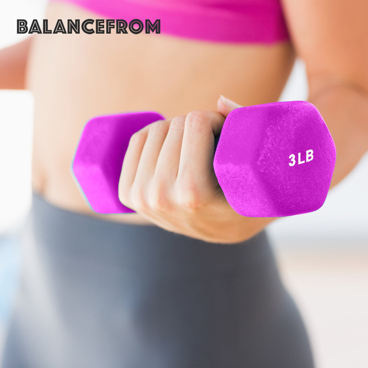 20 Lb Neoprene Coated Iron Dumbbell Hex Weights Set with Stand, Color-Coded