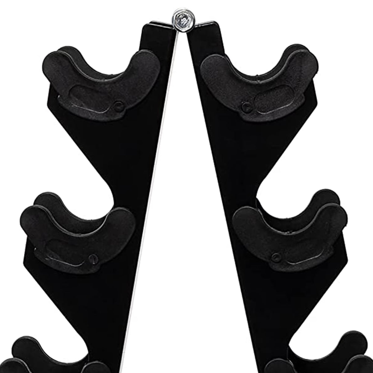 56 Lb Neoprene Coated Iron Dumbbell Hex Weights Set with Stand, Color-Coded
